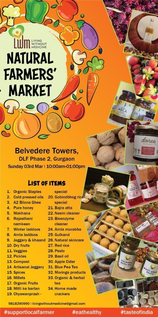 A farmer's market at Belvedere Towers on 3rd March